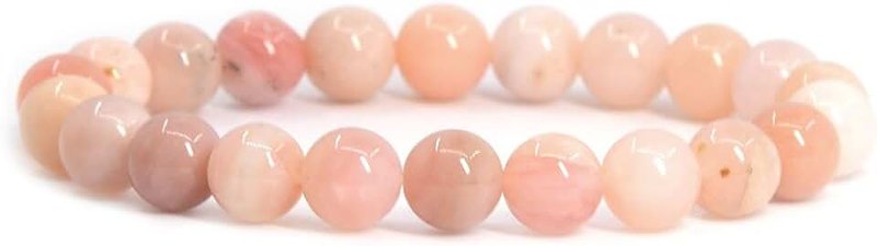 Justinstones 8mm Round Beads Stretch Bracelet 7 Inch Unisex