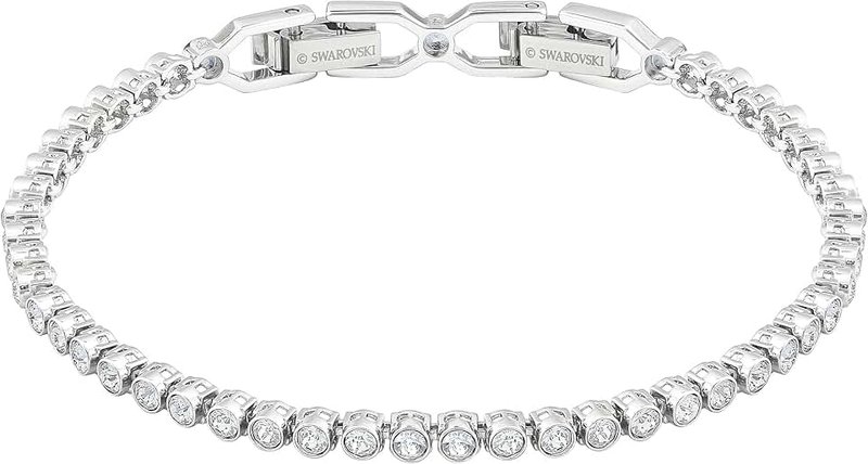 Swarovski Imber Bracelet Collection, White Round Cut Crystals in a Rhodium or Gold-Tone Plated Setting