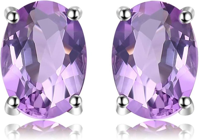 JewelryPalace Birthstone Stud Earrings Solid 925 Sterling Silver