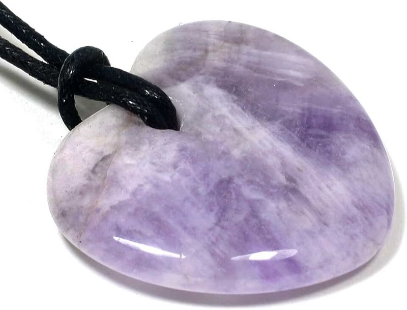 CrystalAge Pisces Birthstone Necklace - Amethyst Heart