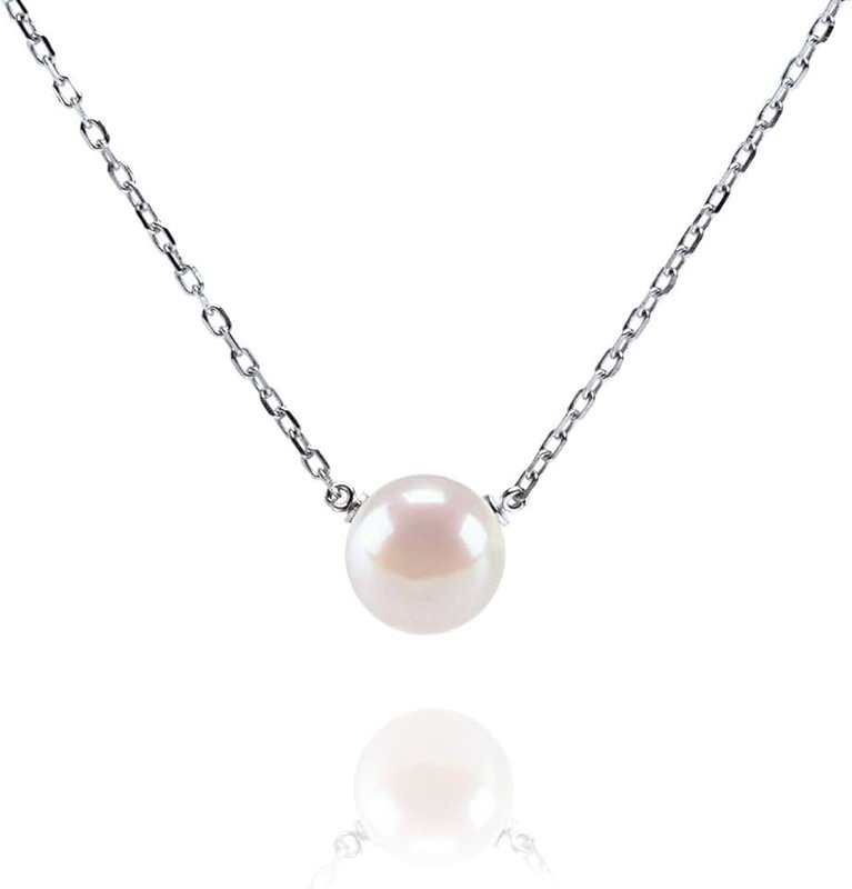 PAVOI Handpicked AAA+ Freshwater Cultured Single Pearl Necklace Pendant | Gold Necklaces for Women