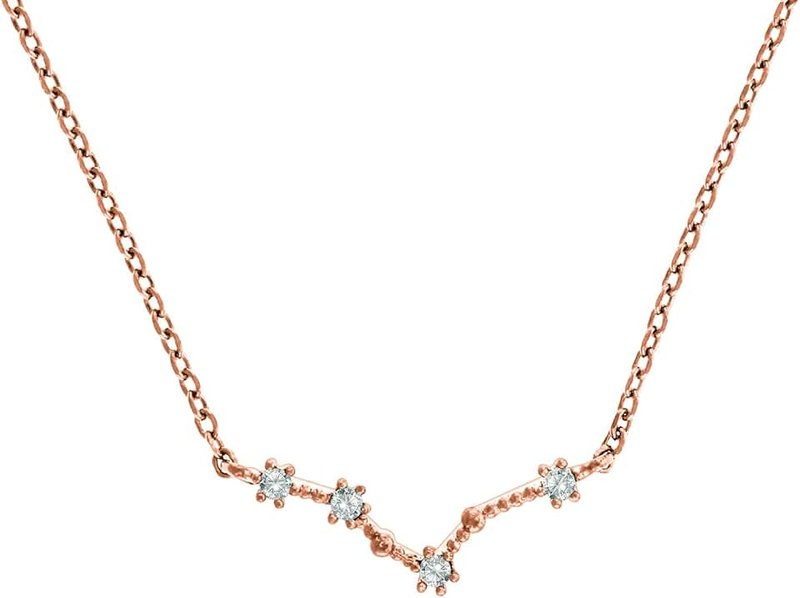 PAVOI 14K Gold Plated Astrology Constellation Horoscope Zodiac Necklace 16-18"