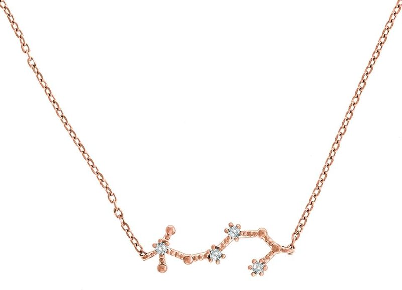 PAVOI 14K Gold Plated Astrology Constellation Horoscope Zodiac Necklace 16-18"