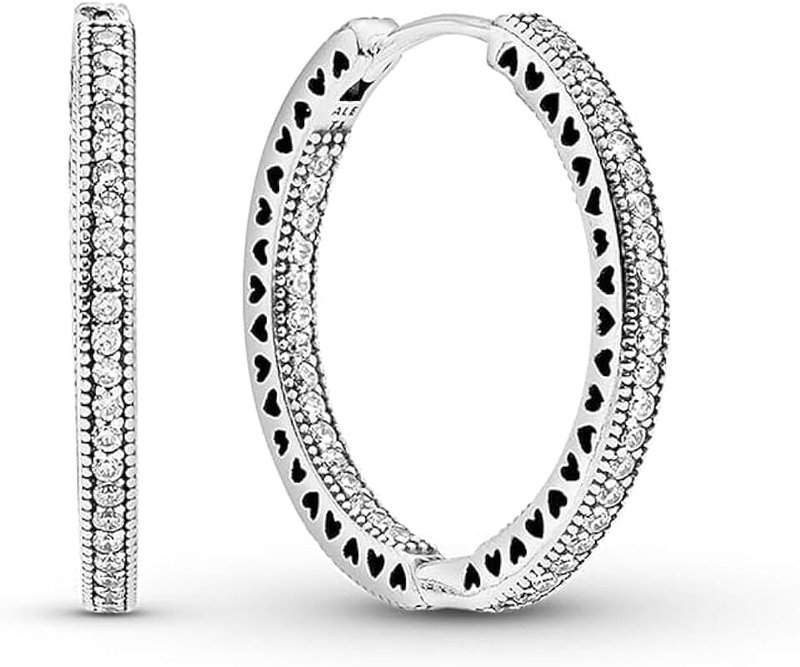 PANDORA Pandora Hearts of Pandora Hoop Earrings