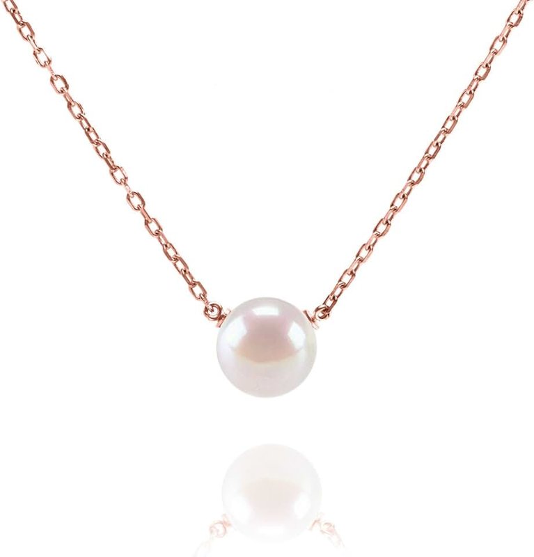 PAVOI Handpicked AAA+ Freshwater Cultured Single Pearl Necklace Pendant | Gold Necklaces for Women
