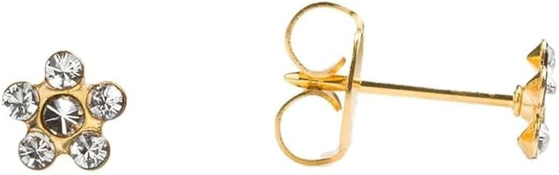 STUDEX Sensitive Stud Earrings Daisy Crystal in a Tiffany Setting