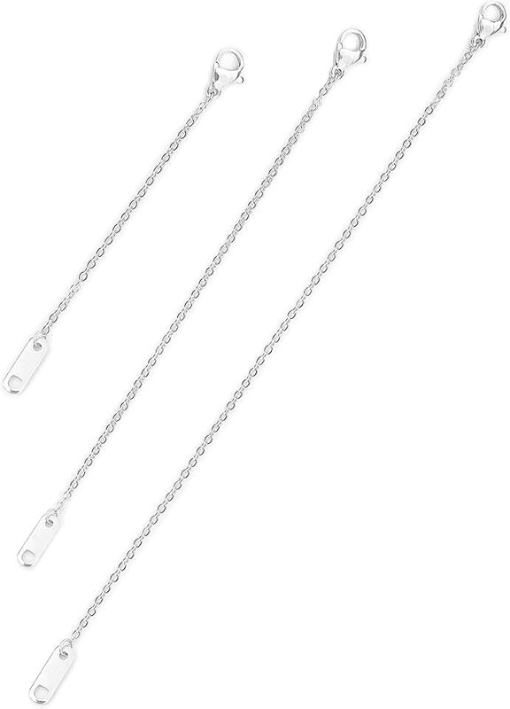 Altitude Boutique 18k Gold Plated Necklace Extenders Delicate Necklace Extender Chain Set for Women 3 Piece Set, Extensions 2", 4", 6" Inches Hypoallergenic in Gold, Rose Gold, or Silver