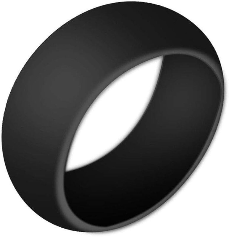 Boolavard Silicone Wedding Ring for Men and Women Affordable Silicone Rubber Band, 7 Pack, 5 Pack & Singles - White, Grey, Silver, Blue