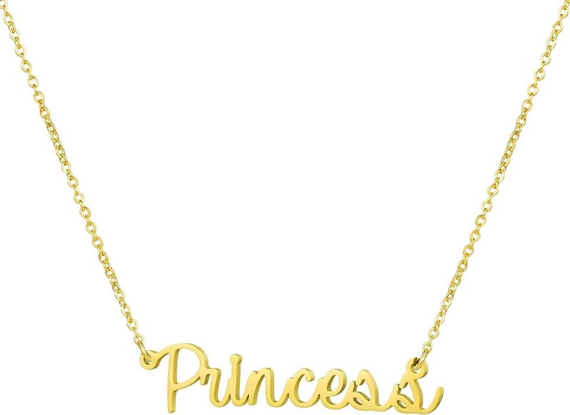 Awegift Personalized Name Necklace 18K Gold Plated New Mom Bridesmaid Gift Jewelry for Women