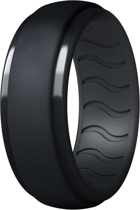 Dookeh Silicone Ring Men, Mens Silicone Wedding Band, Rubber Wedding Rings For Men, Silicone Wedding Band Men