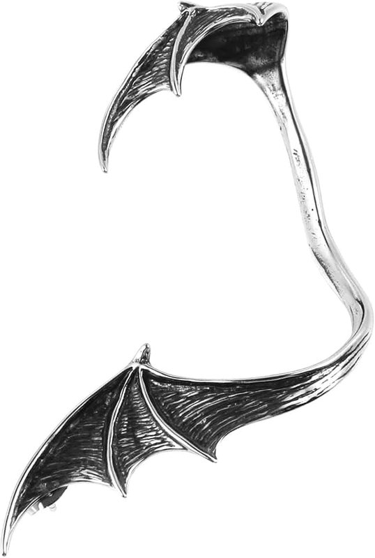 HZMAN Stainless Steel Ear Cuff Earrings for Women Piercing Men Stud Dragon Punk Wrap