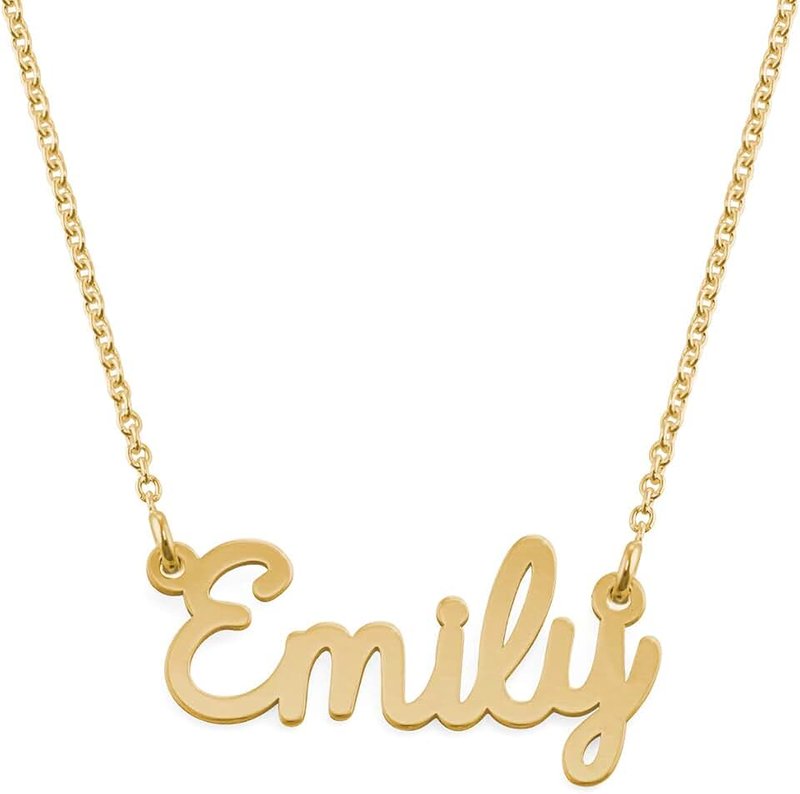 MyNameNecklace ¬- Personalized Cursive Name Necklace Pendant in Sterling Silver –Customized Jewelry – Gift for Women - Gifts for Christmas
