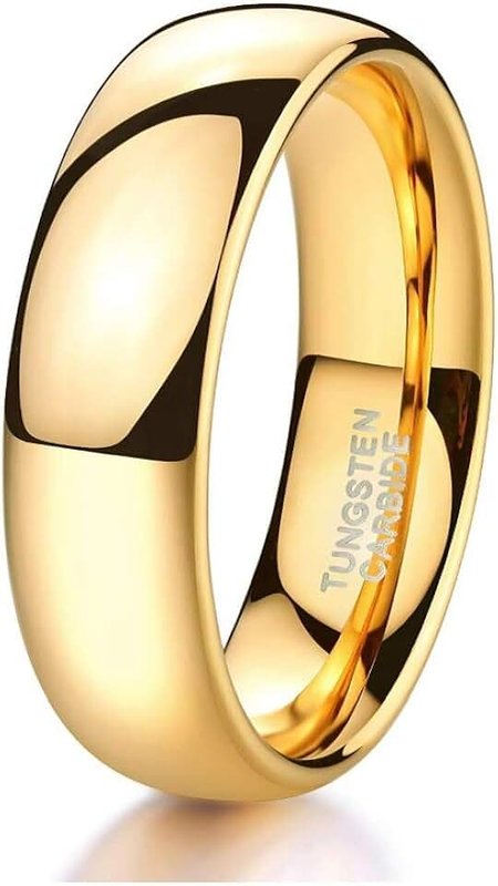 CROWNAL 6mm 8mm Black Hammered Tungsten Wedding Couple Bands Rings Men Women Matte Hammer Brushed Finish Engraved I Love You Size 5 To 17