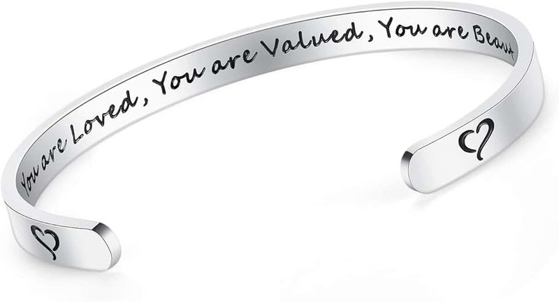 SAM & LORI Personalized Bracelets for Teen Girls/Women-Inspirational Jewelry Gifts (Various Designs) for Best Friend/Mom/Daughter/Sister - Adjustable Bracelet in a Pretty Gift Box