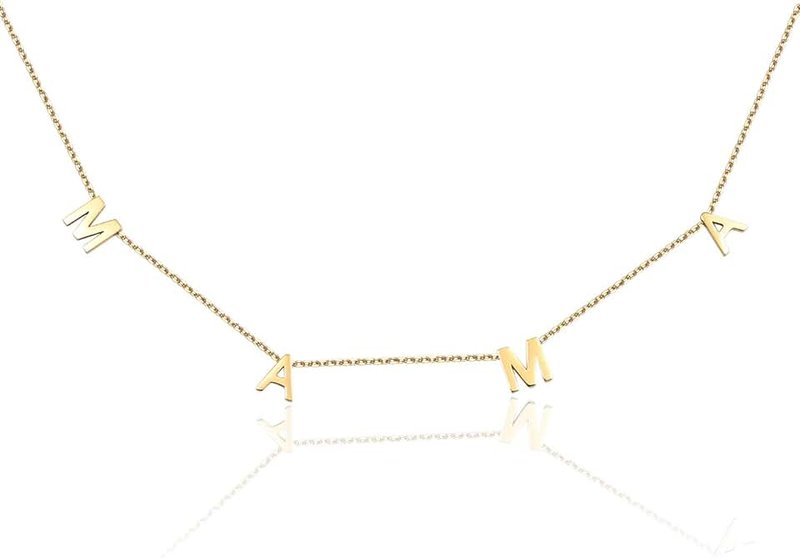 SINYARS Mama Necklace for Mothers Day Gifts Gold Necklace Women Gifts for Mom Gifts for Grandma Gifts for Wife Gifts for New Mom Dainty Necklace Birthday Gifts from Daughter, from Son, from Husband