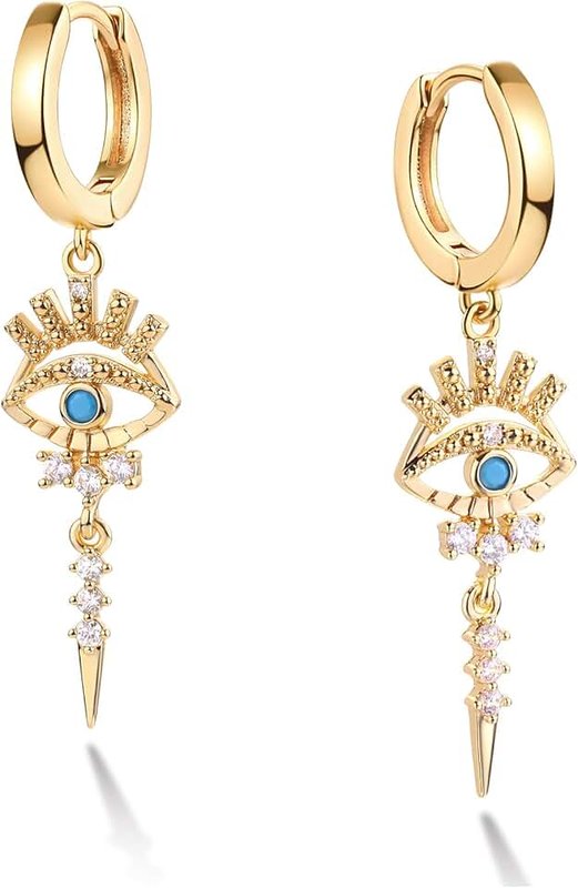 VACRONA Snake Dangle Small Hoop Earrings Personalized Punk Drop Animal Earring Huggie Hoops Hypoallergenic Fashion Ear Jewelry