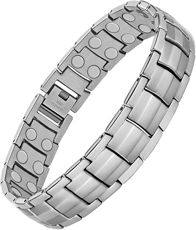 Jecanori Magnetic Bracelets for Men - Ultra Titanium Steel Men's Bracelet with Remove Tool & Jewelry Gift Box