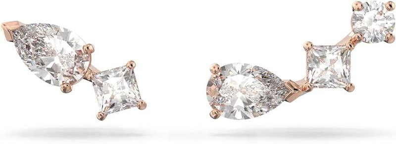 Swarovski Swarovski Amazon Exclusive Mesmera Earrings, White Crystals in a Rose Gold-Tone Plated Setting