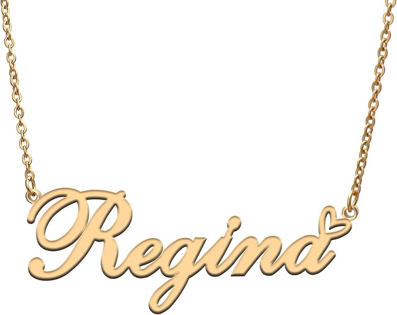 RONKAH Custom Personalized Name Necklace with Heart Customized Name Necklace for Women Personal Fashion Necklace Best Gift for Girl Mother Daughter Friendship Christmas Birthday