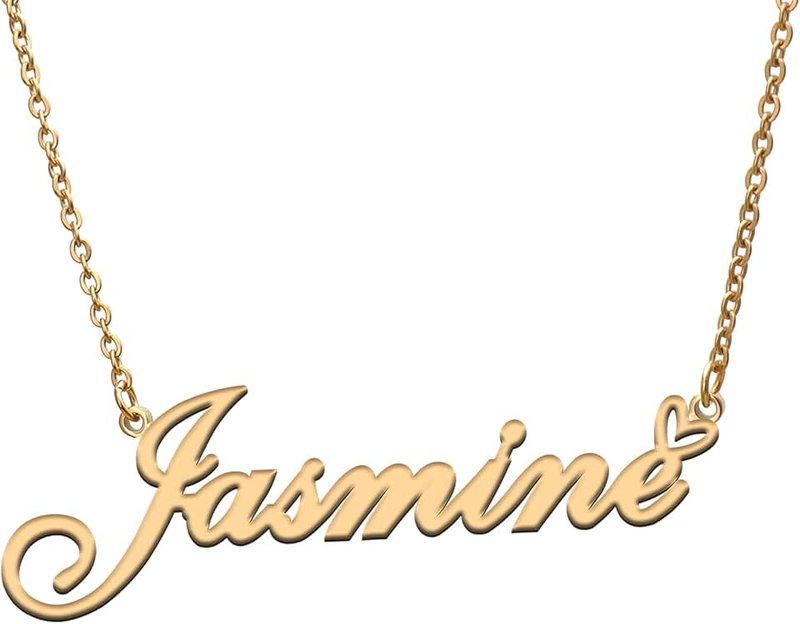 RONKAH Custom Personalized Name Necklace with Heart Customized Name Necklace for Women Personal Fashion Necklace Best Gift for Girl Mother Daughter Friendship Christmas Birthday