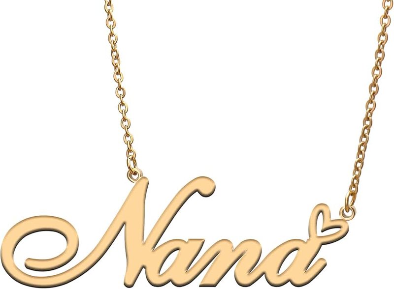 RONKAH Custom Personalized Name Necklace with Heart Customized Name Necklace for Women Personal Fashion Necklace Best Gift for Girl Mother Daughter Friendship Christmas Birthday