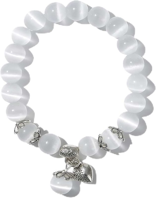 MEHUK Natural Stretch Gemstone Bracelet Healing Stone Beaded Bracelets for Women Men Girls Gifts (Unisex)