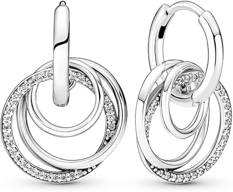 PANDORA Family Always Encircled Hoop Earrings