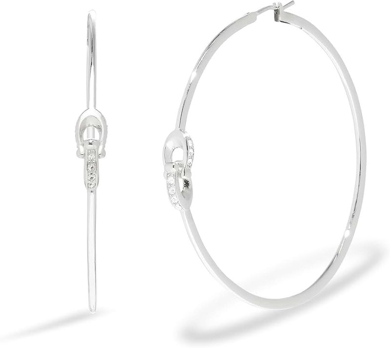 COACH Women's Signature C Hoop Earrings
