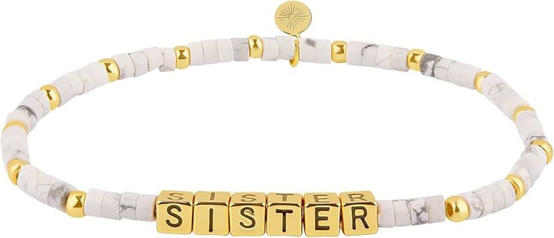 INSPIRED VOICES Family Letter Bracelets - Best Friend Bracelet, Sister Bracelet, Grandma Bracelet, Mom Bracelet - Sister Gifts & Bestie Gifts for Women