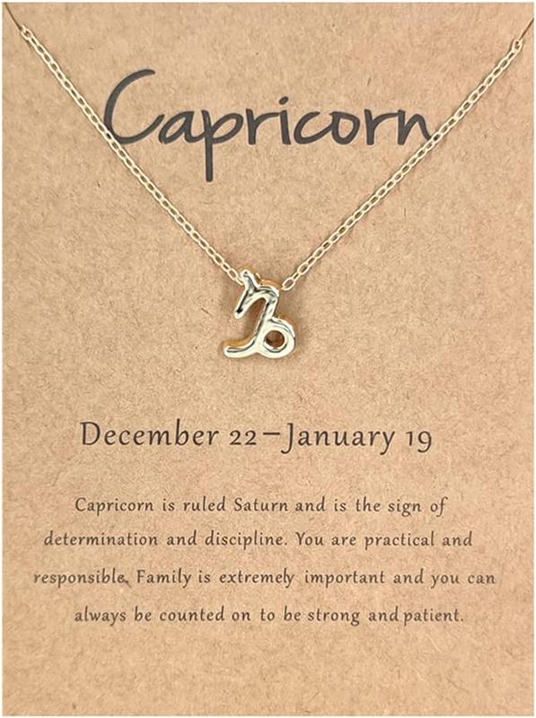 Capricorn Constellation Necklace Zodiac Sign Necklace for Women Capricorn Horoscope Necklace Capricorn Gold Necklace for Women Girls Capricorn Zodiac Gift Jewelry