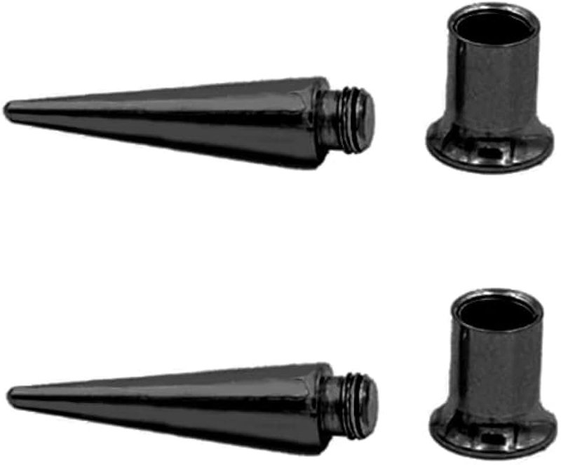 NewZenro Minimalist Spike Ear 2pcs Stretching Tapers Plugs 316 Surgical Stainless Steel Ear Tunnels Plugs Expander Gauges Stretcher Screw On Piercin Personalized Earrings Jewelry Gift For Women Men BBF Birthday.