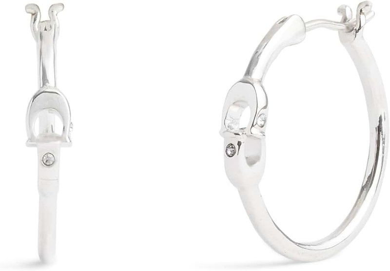 COACH Women's Signature Hoop Earrings
