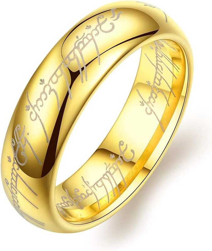Todenb The One Ring to Rule Them All For Men & Women,Lord of The Rings, Hobbit Stainless Steel Rings of Power
