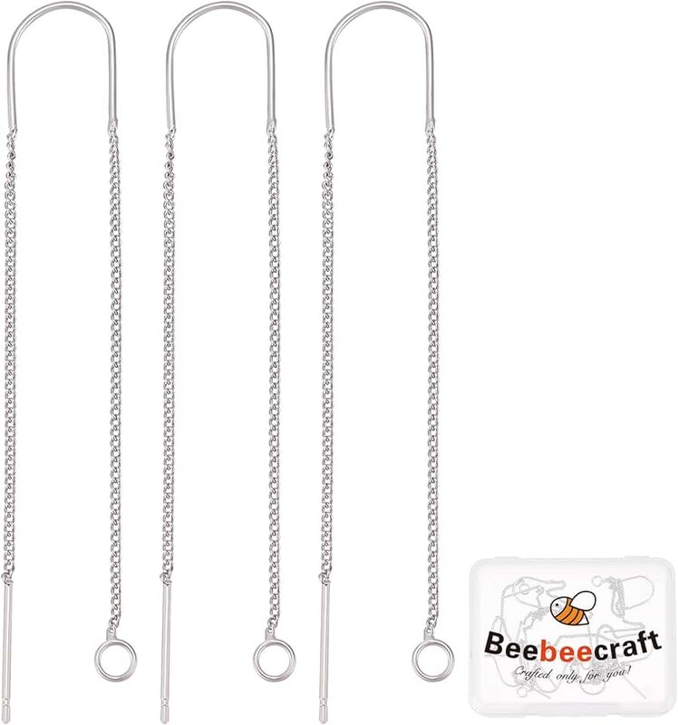Beebeecraft Plated Threader Earrings