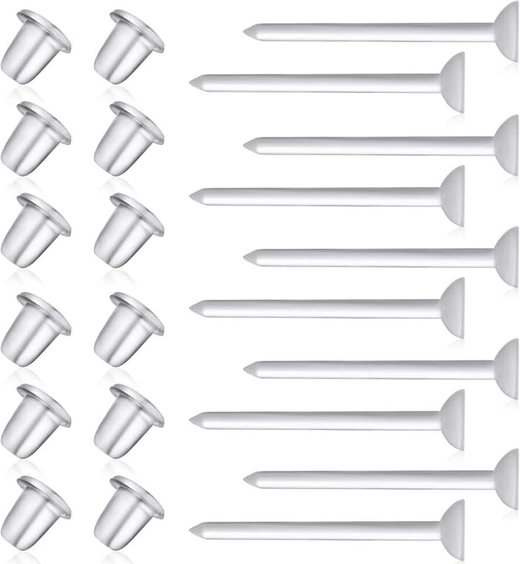 Catinee Clear Earrings for Sports,3mm Clear Earrings for Sensitive Ears,Invisible Earrings Clear Earrings for Work, Clear Plastic Earrings for Sports…