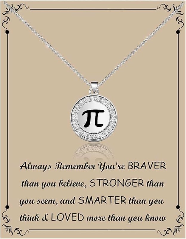 BNQL Unisex Pi Sign Lariat Necklace Bracelet Back to School Gift Science Jewelry