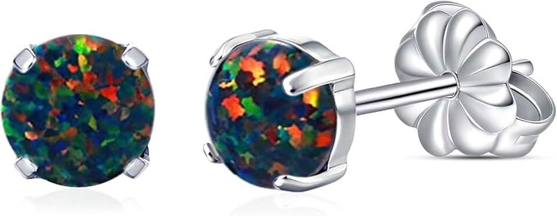 limerencia Pure Titanium Hypoallergenic Earrings，Opal/Moonstone/Cat's Eye/Blue Turquoise Stud Earrings, Implant Grade|Delicate Jewelry For Sensitive Ears