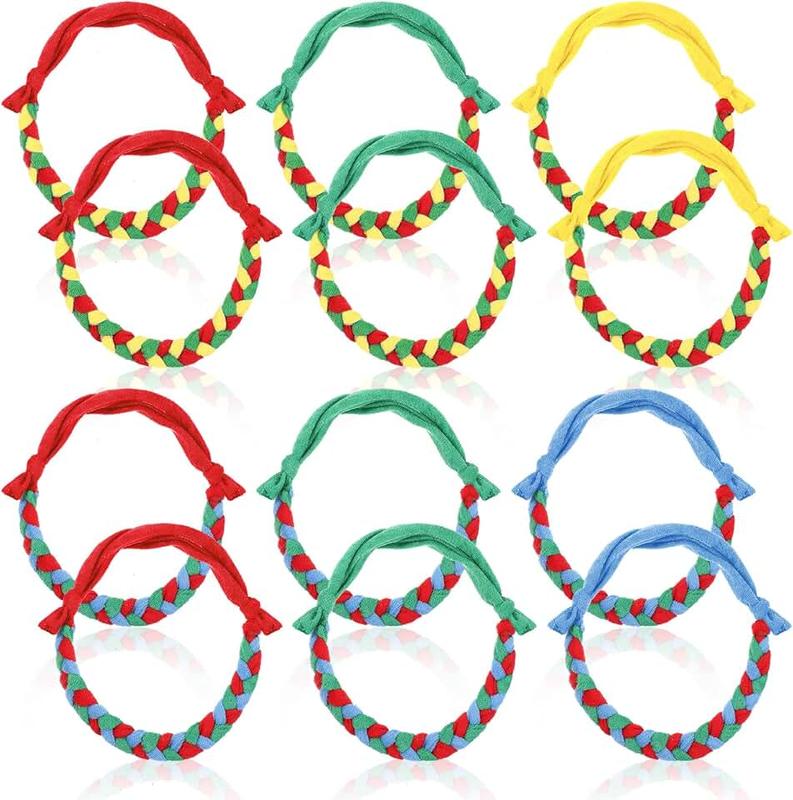 12 Pieces Cloth Chewy Necklace Sensory Fabric Chewy Necklaces for Sensory Kids Soft and Absorbent Terry Cloth for Boys Girls Blue Green Yellow