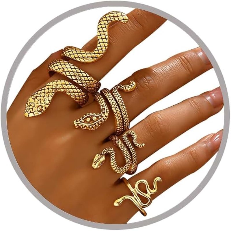 Otxas Cocktail Ring Vintage Adjustable Statement Ring for Women Oval Cut Cubic Zirconia Costume Jewelry Rings Aesthetic Jewelry