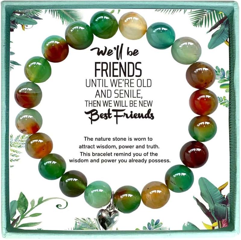 NKIPORU We Will Be Friends Until We are Old Bracelet Best Friend Friendship Birthday Christmas Gift for Women, Sister, Coworker, BFF Friend
