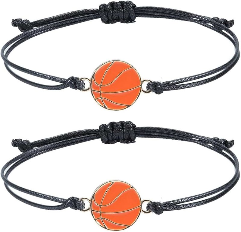 Xiyantiji Matching Bracelets for Best Friends Sport Soccer Basketball Gifts for BFF Friendship Christmas Birthday Gifts for 2 Boys girls