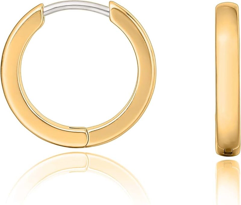 limerencia G23 Pure Titanium Hypoallergenic Huggie Hoop Earrings for Women Sensitive Ears