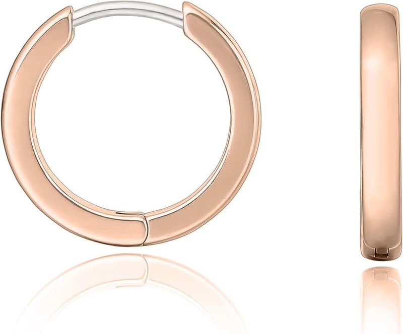 limerencia G23 Pure Titanium Hypoallergenic Huggie Hoop Earrings for Women Sensitive Ears