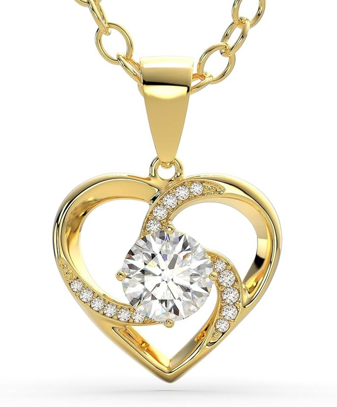 SERASAR Premium Necklace Women | 925 Sterling Silver | 18 Carat Real Gold Plating | Adjustable Length | Four Colors | Jewelry Box Included