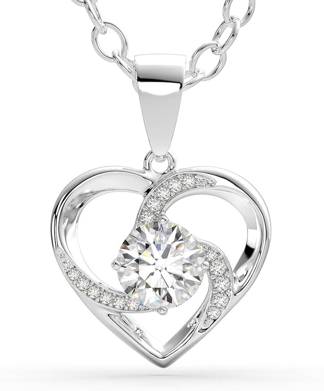 SERASAR Premium Necklace Women | 925 Sterling Silver | 18 Carat Real Gold Plating | Adjustable Length | Four Colors | Jewelry Box Included