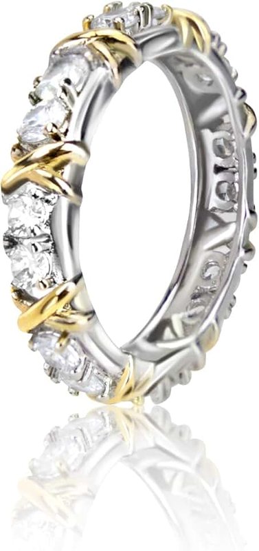 Moissanite Magnetology Lymphvity Ring, Magnetic Zircon Shaping Cross Full Moissanite Diamond Ring, Moissanite Rings for Women Weight Loss, Unclog Bloodstream and Lymph Nodes