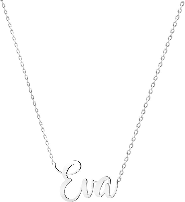 various Personalised Stainless Steel Name Pendant Necklace Silver - Personalised Gifts for Women, Mother, Girls, Couples or Best Friend, Platado, Stainless Steel, Not, Plateado, Stainless Steel, Not