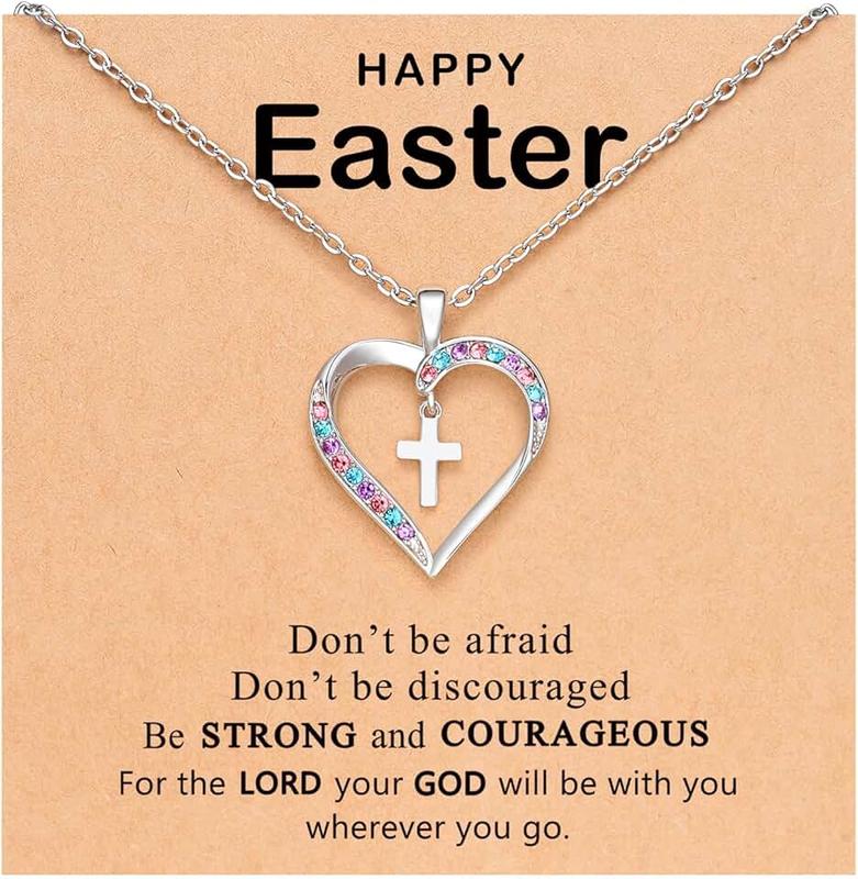 UPROMI Cross Necklace for Girls Back to School Gifts for Girls Baptism First Communion Confirmation Graduation Gifts