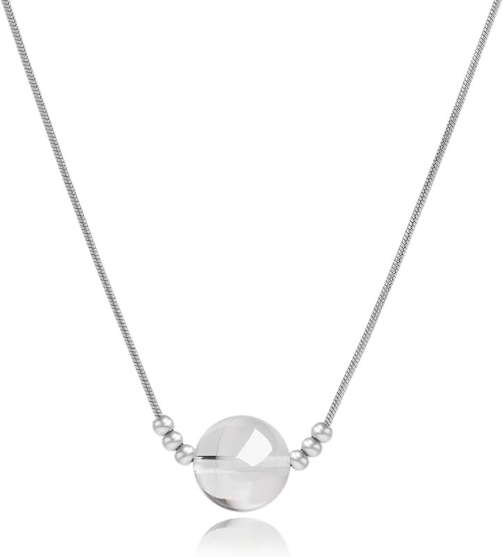 MORIANCE Healing Crystal Necklace for Women - Natural Stone Beaded Handmade Gemstone Jewelry - Protection Crystals Birthstone Necklace