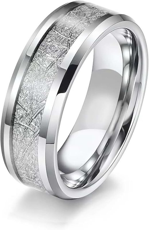 JONAYUOV Titanium Stainless steel Ring,The Leaf-Link Chain Ring Anxiety Relief Fashion Simple Ring Wedding Ring